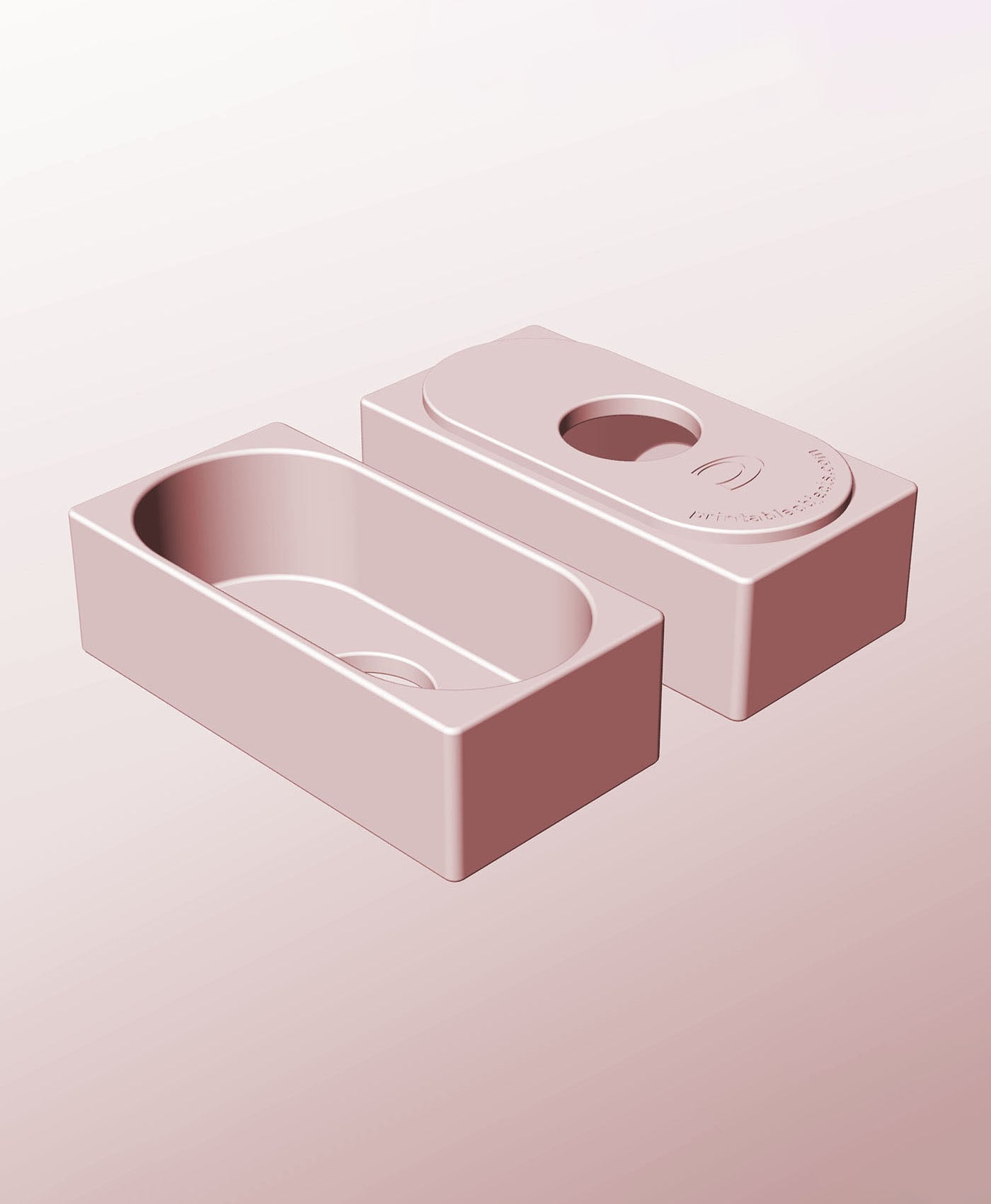 CX68-45-P Stacking pierced module bin for modern home decor 3d model