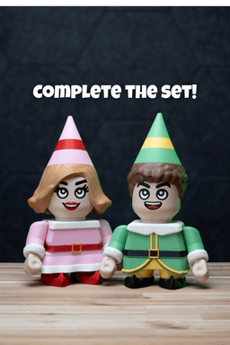 Buddy the Chunky Elf - Christmas Kit | No Supports, No AMS, No Glue 3d model