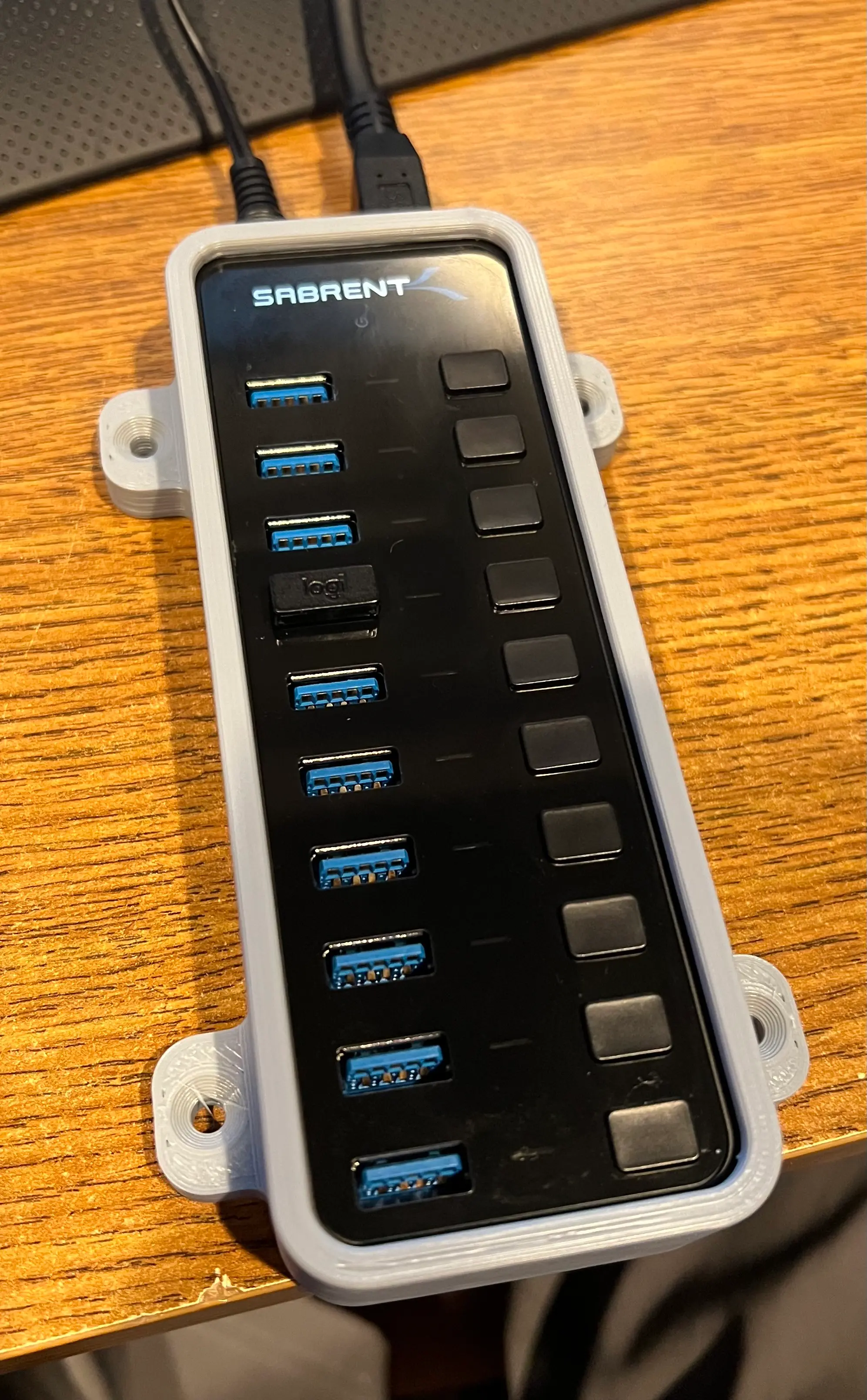 Sabrant 10port USB Hub Bracket 3d model