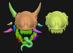 Venom Oni Mask 3d model