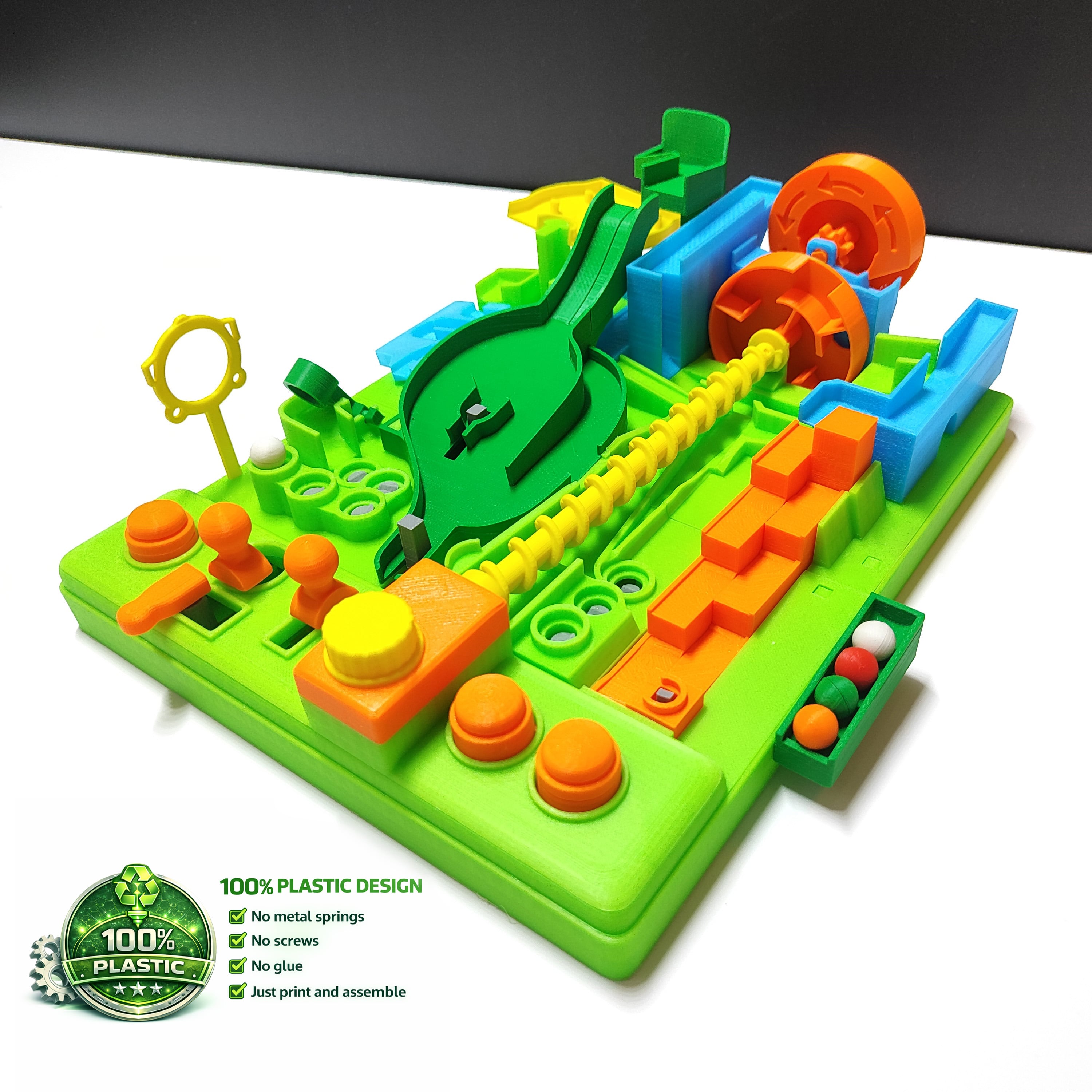 Mechanical Puzzle Toy – Demo Parts STL 3d model