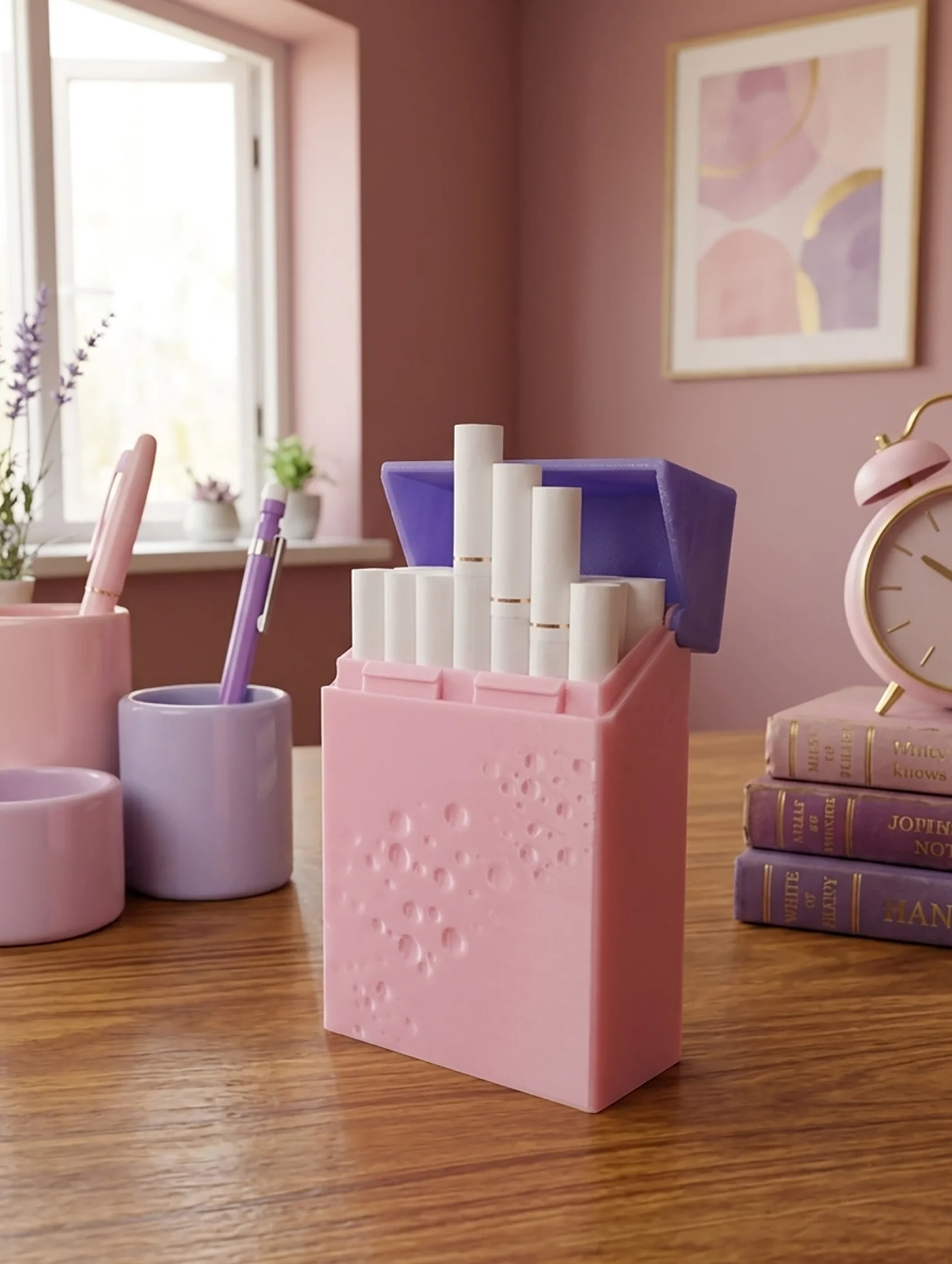 Pink Cigarette Box Case 3d model
