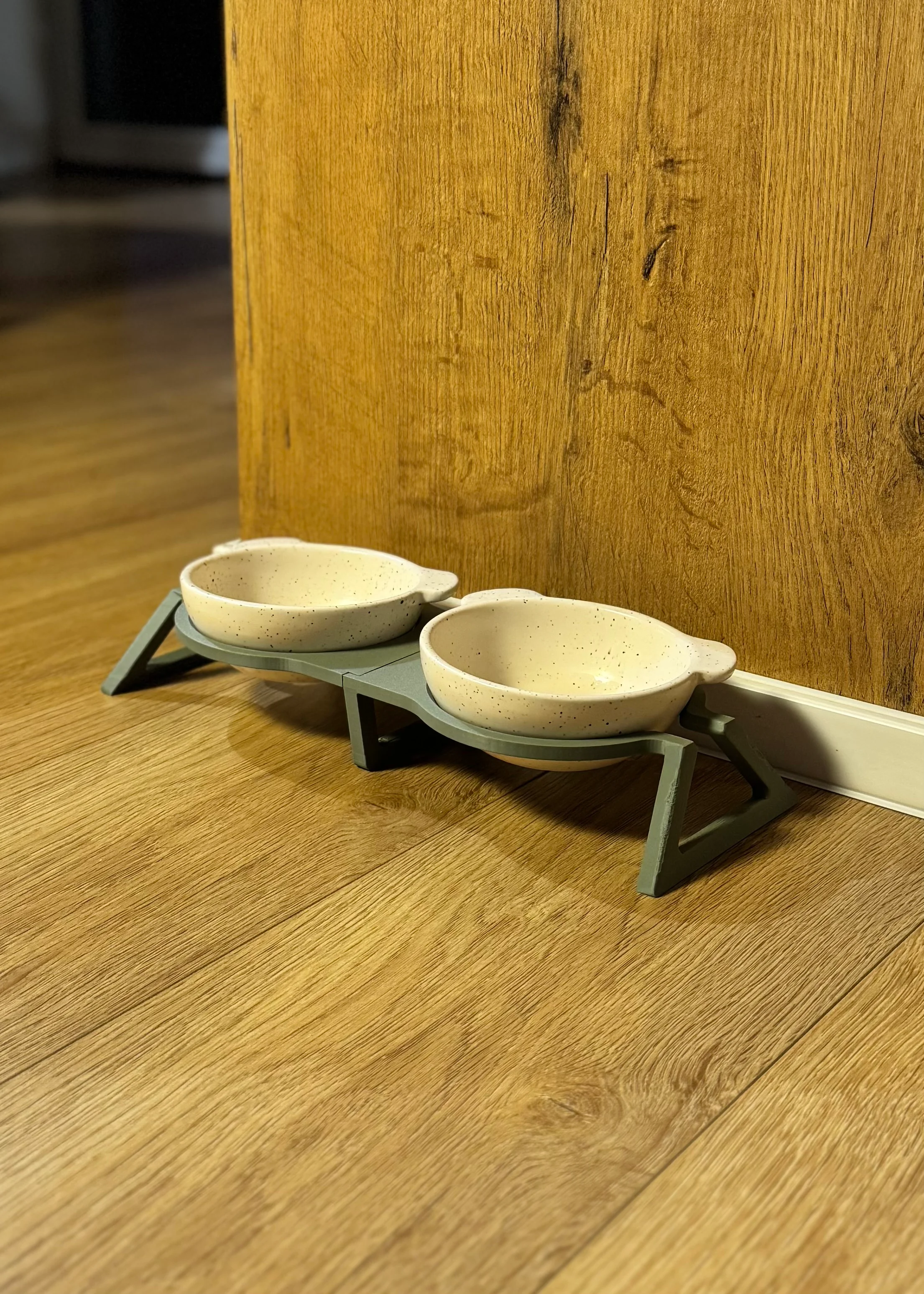 Pet food bowls stand 3d model