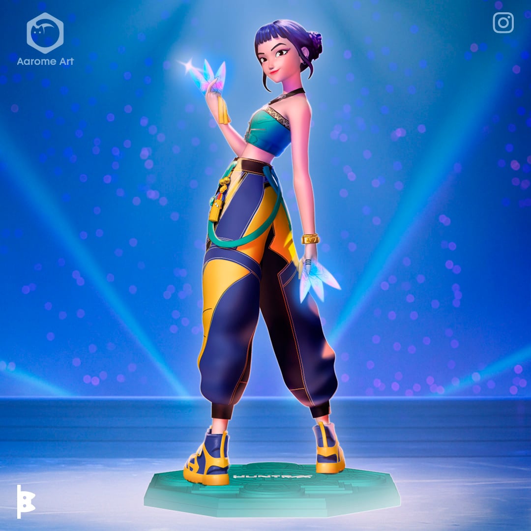 Zoey Kpop Demon Hunters 3d model