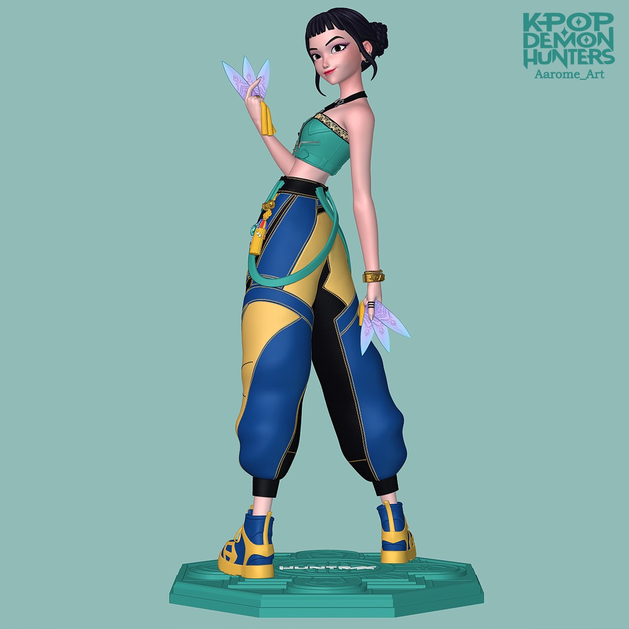 Zoey Kpop Demon Hunters 3d model