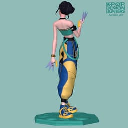 Zoey Kpop Demon Hunters 3d model