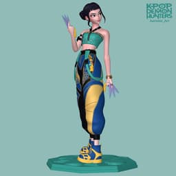 Zoey Kpop Demon Hunters 3d model