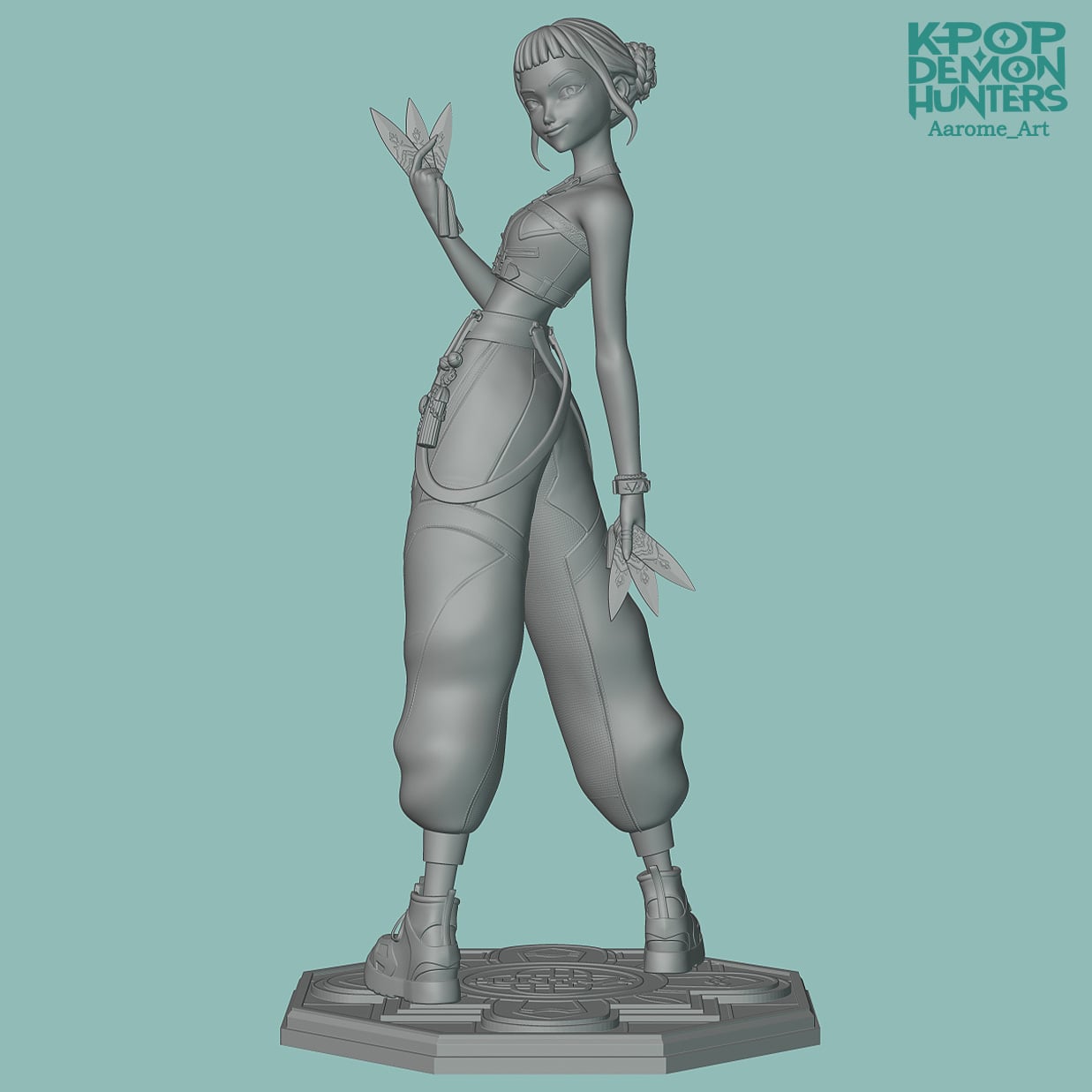 Zoey Kpop Demon Hunters 3d model