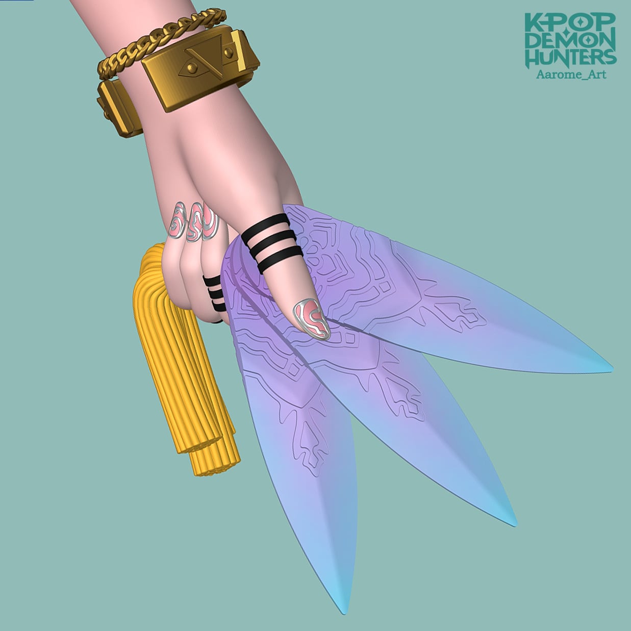 Zoey Kpop Demon Hunters 3d model