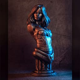 Wonder Woman bust (fan art) 3d model