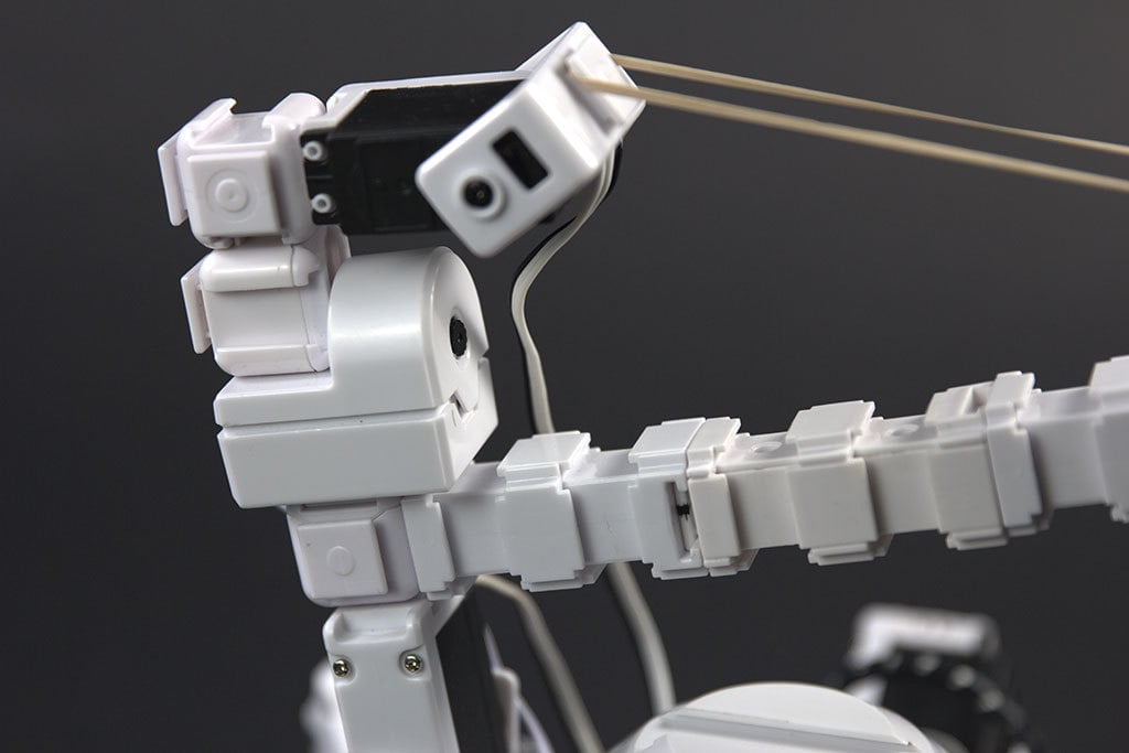 Hexapod with Elastic Band Shooting Turret 3d model