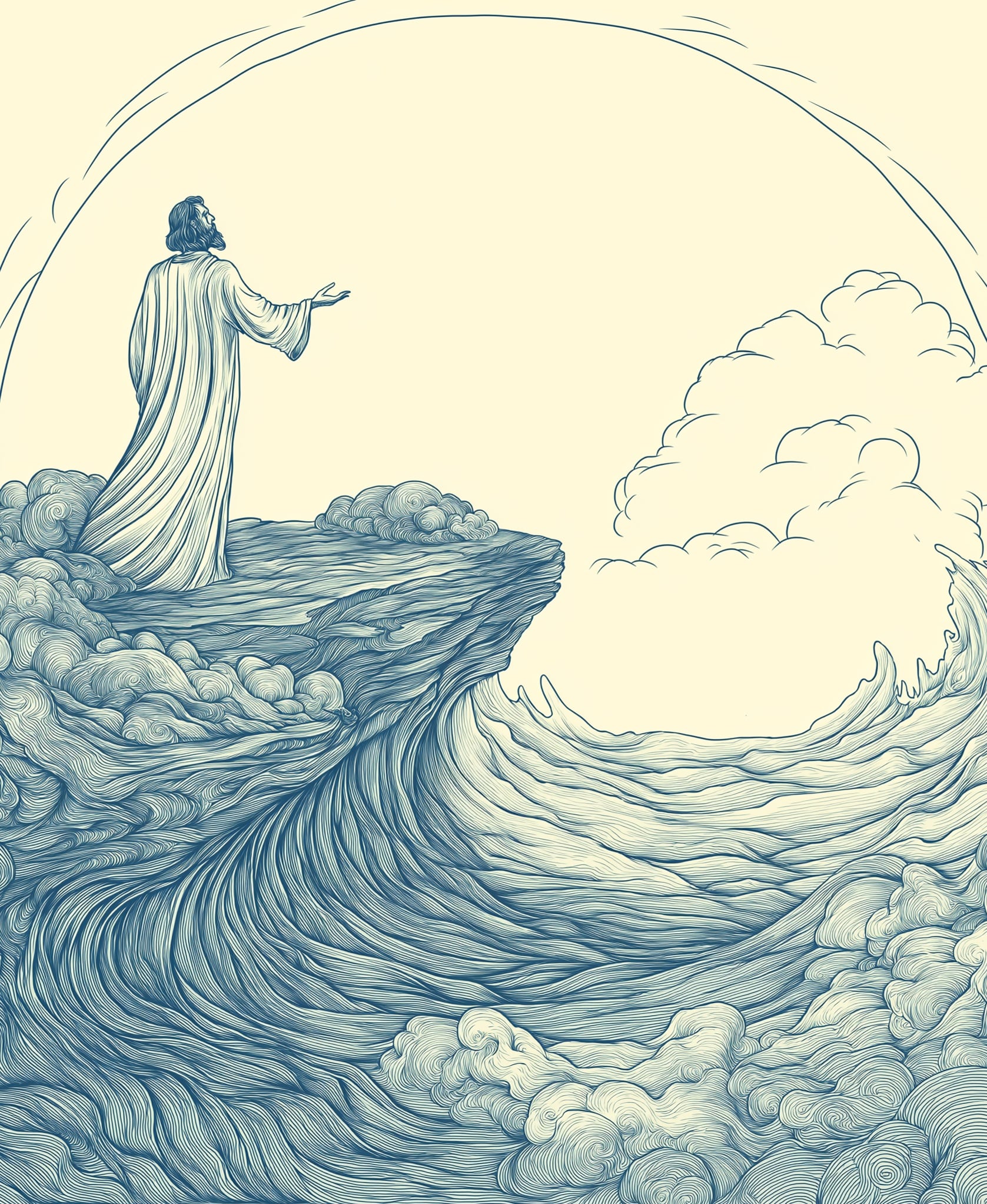 No Storm can shake my Inmost Calm - Hueforge Filament Painting 3d model