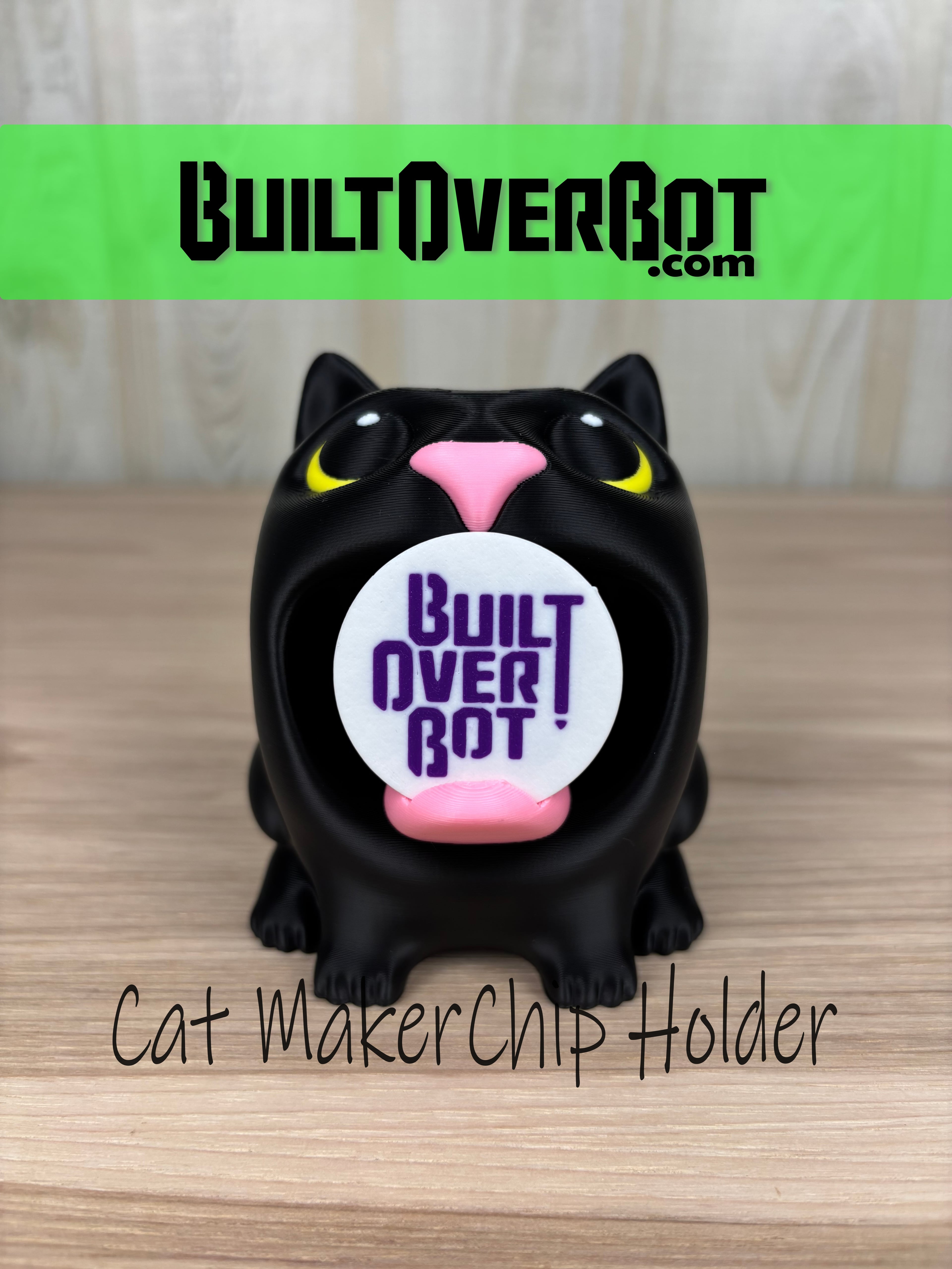 Cat MakerChip Holder 3d model