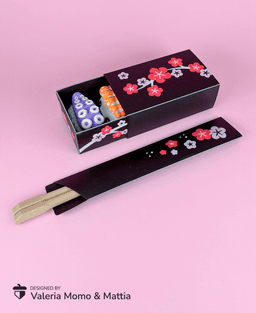 Sushi Kit for Sushi Lover, Box & Chopsticks 3d model