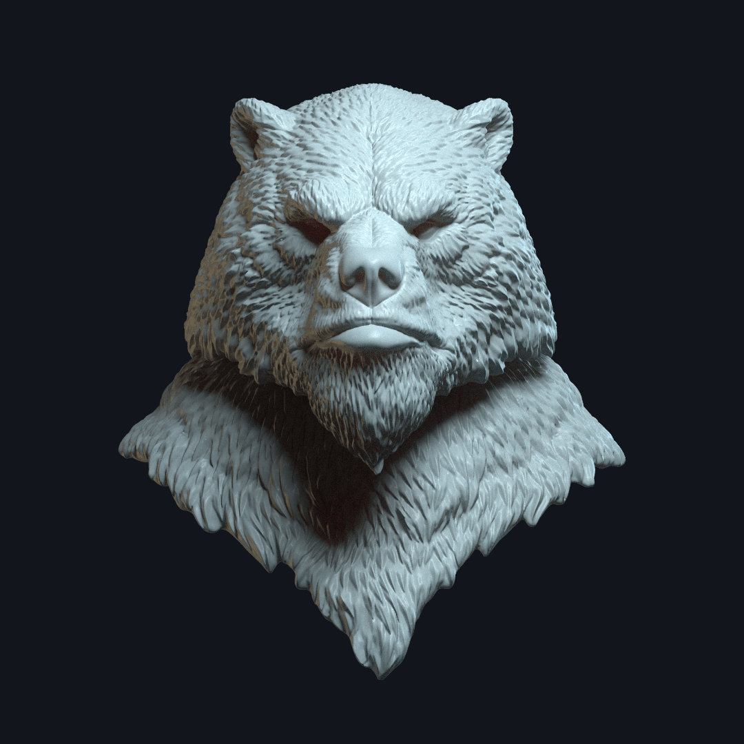 Urthak v1 (actiong figure head) 3d model