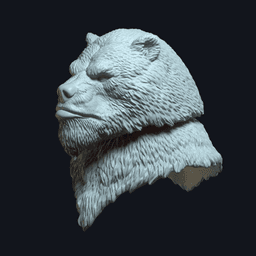 Urthak v1 (actiong figure head) 3d model