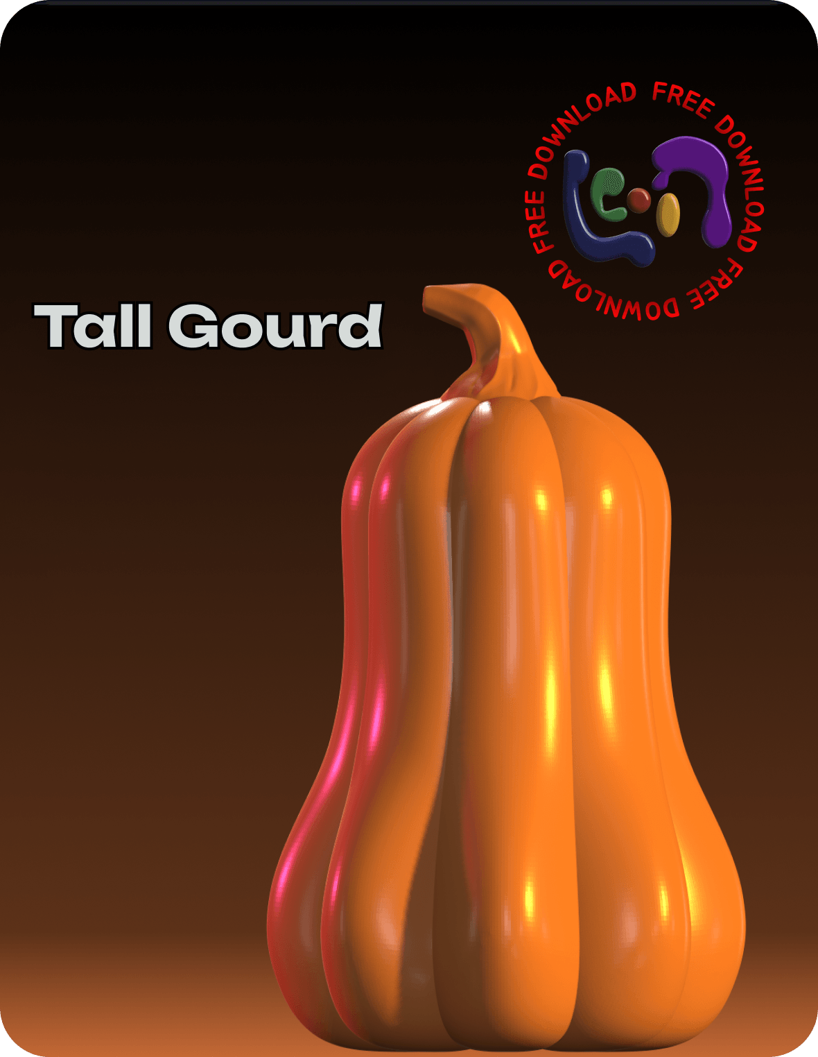Tall Gourd 3d model