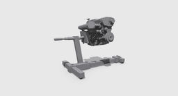 MULTISCALE JDM Garage Essentials: RB26 Engine + Stand + Hydraulic Hoist | 1/64 to 1/10 Multi-Scale | 3d model