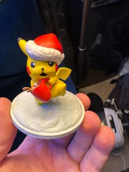 Had to make festive Pikachu for the holidays!
Printed on Prusa Core One, Polymaker CosPLA. Then airbrushed and hand-painted. 3d model