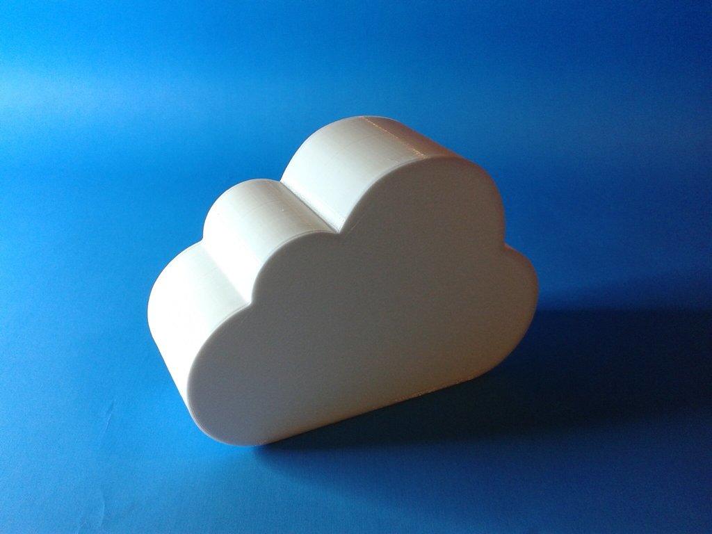 Cloud, nestable box (v1) 3d model