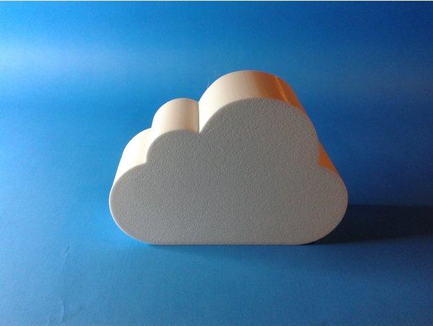 Cloud, nestable box (v1) 3d model