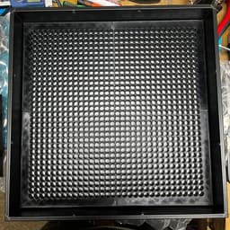 LED RGB Matrix WS2812B ESP32 WLED 32x32 round square grid screen IKEA picture frame diffusor sound active 3d model