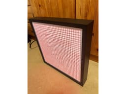 LED RGB Matrix WS2812B ESP32 WLED 32x32 round square grid screen IKEA picture frame diffusor sound active 3d model
