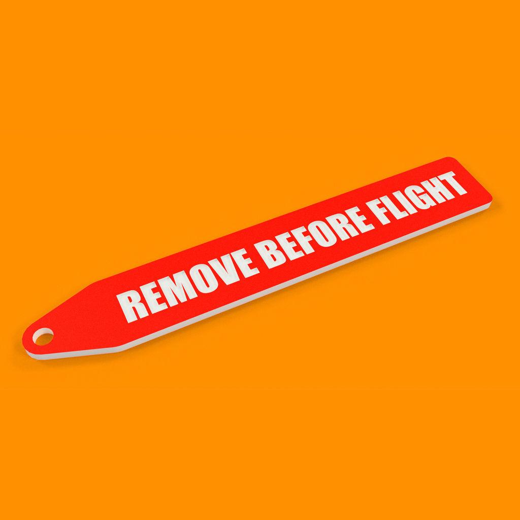 REMOVE BEFORE PRINTING - Tag Flag Keychain Hanger Holder for Prusa XL 3d model