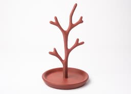 Terracotta Tree Jewelry Holder – Contemporary Decorative Stand 3d model
