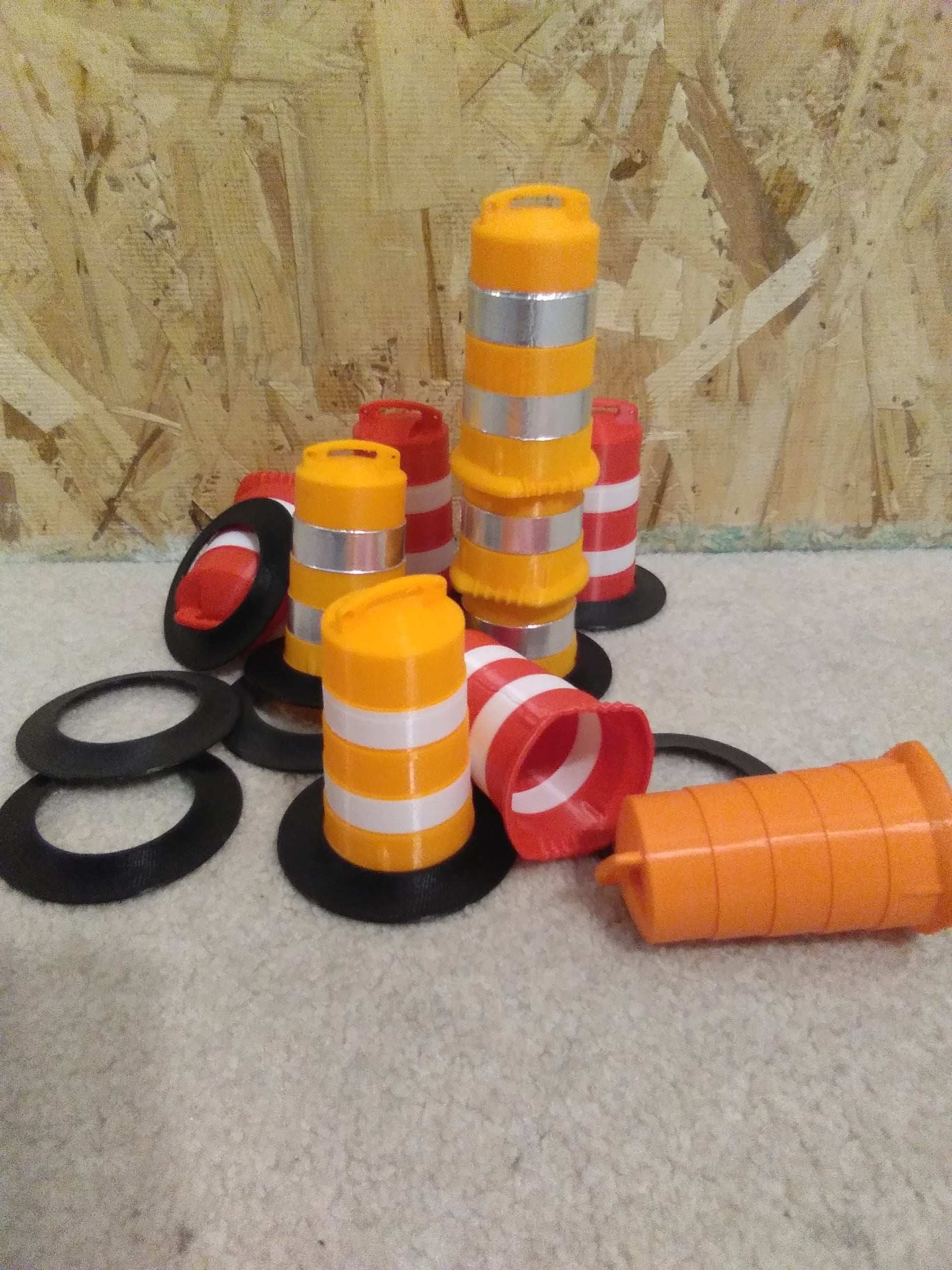 traffic drum 3d model