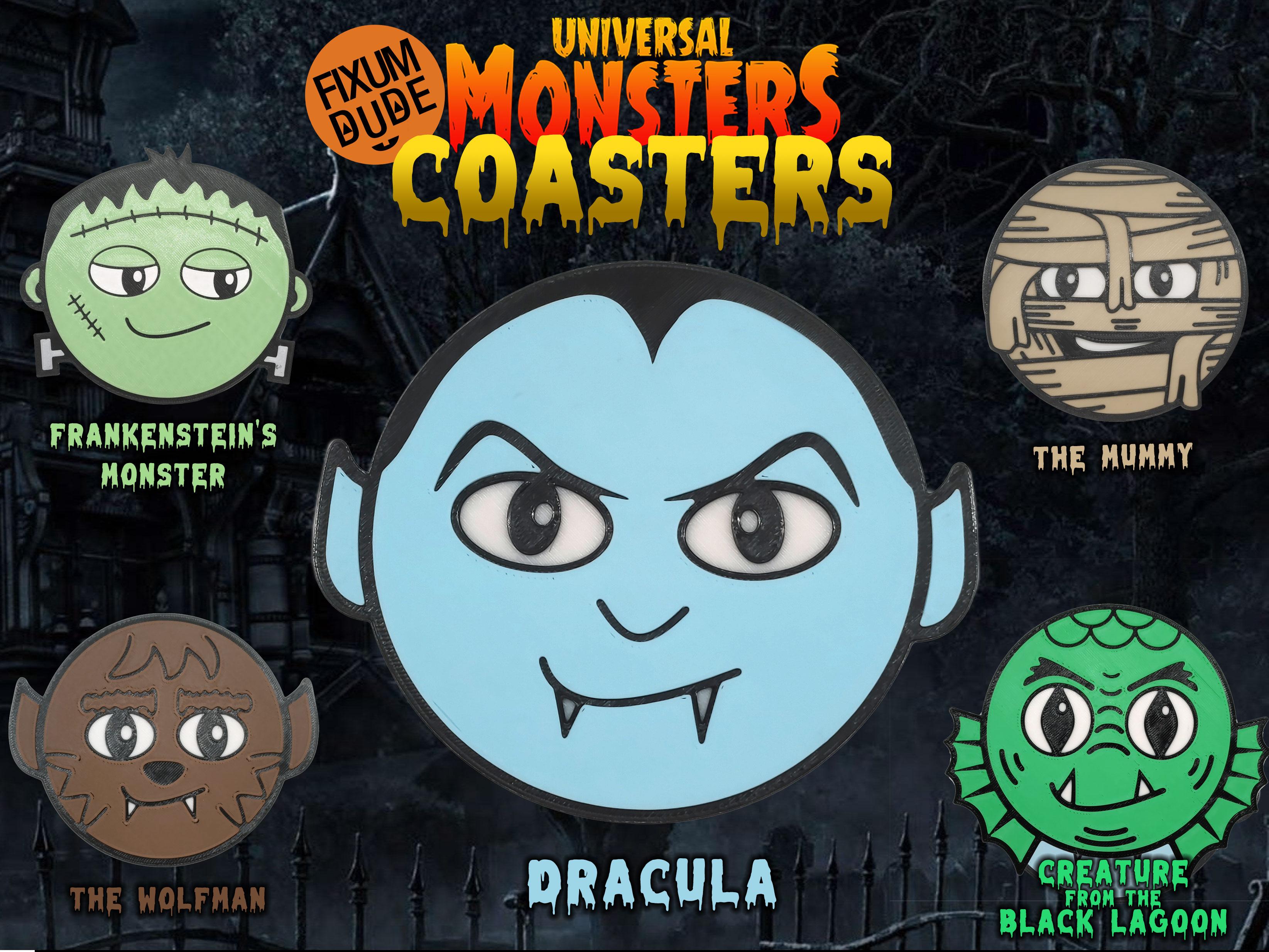 Universal Monsters Coasters - Dracula 3d model