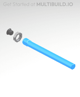 150 mm Peg (Bolt-Locked Insert) 3d model