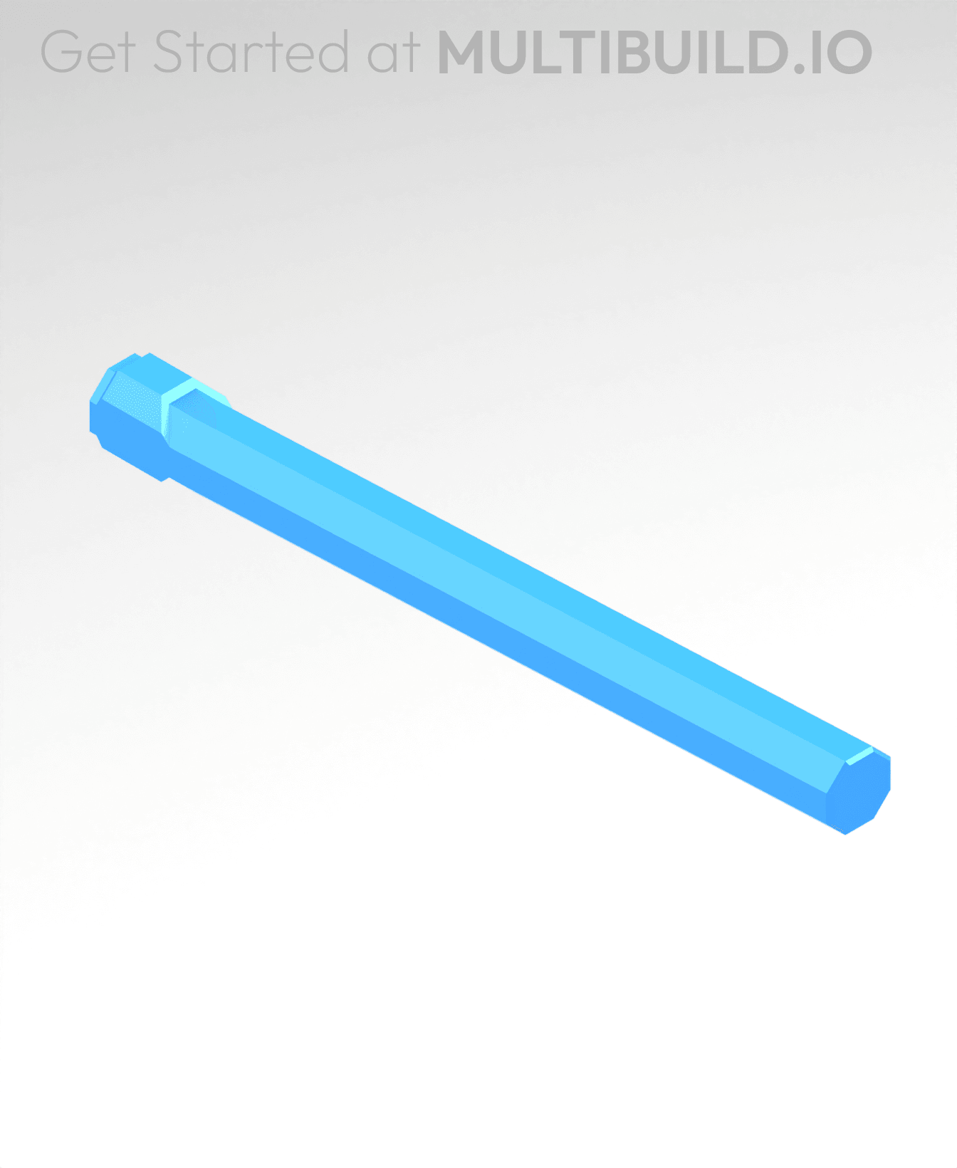150 mm Peg (Bolt-Locked Insert) 3d model
