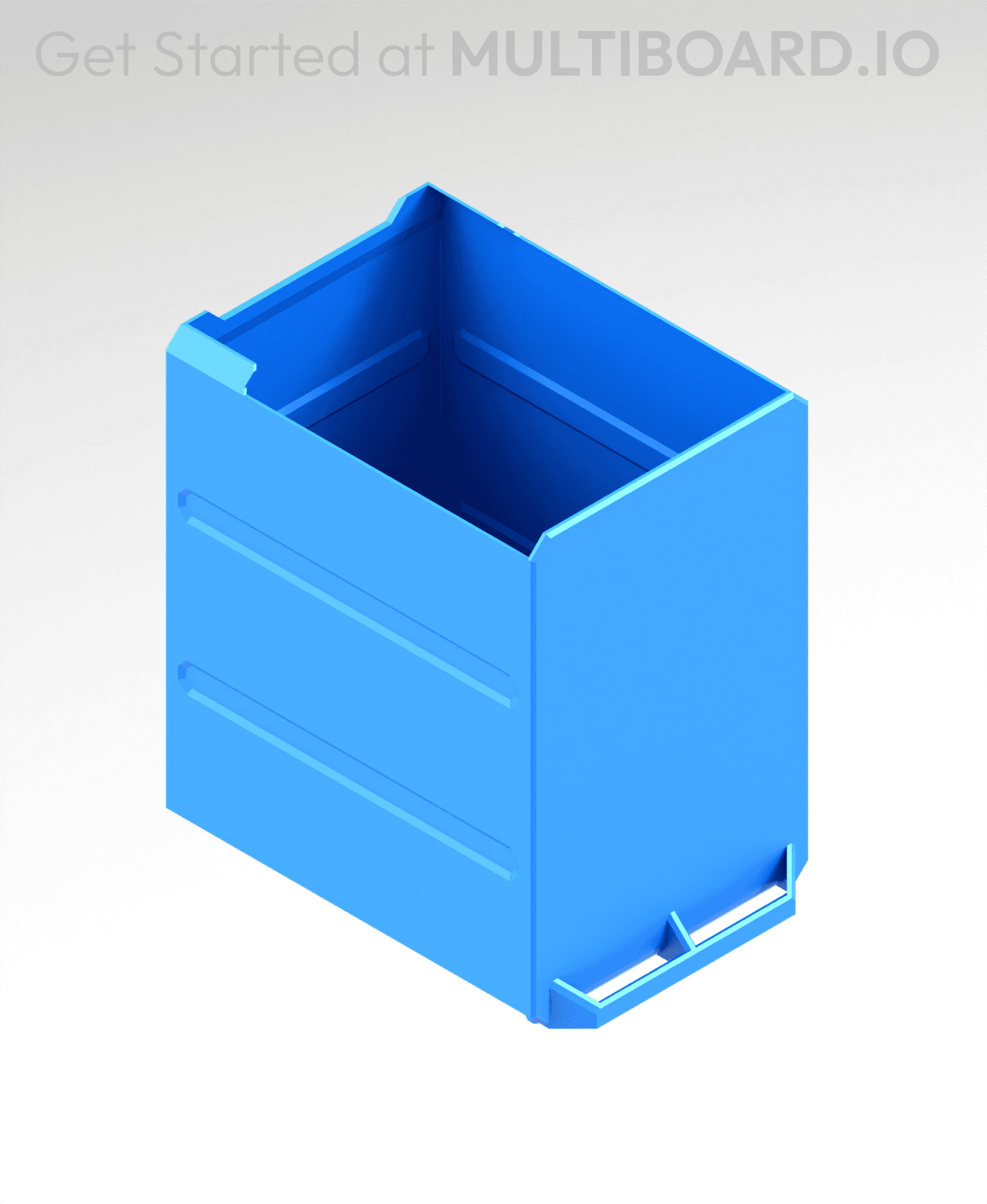 2x3x2.5 LU - MultiBin Simple Drawer 3d model