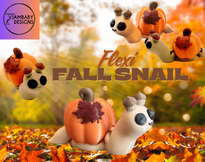 Flexi Fall Snail 3d model