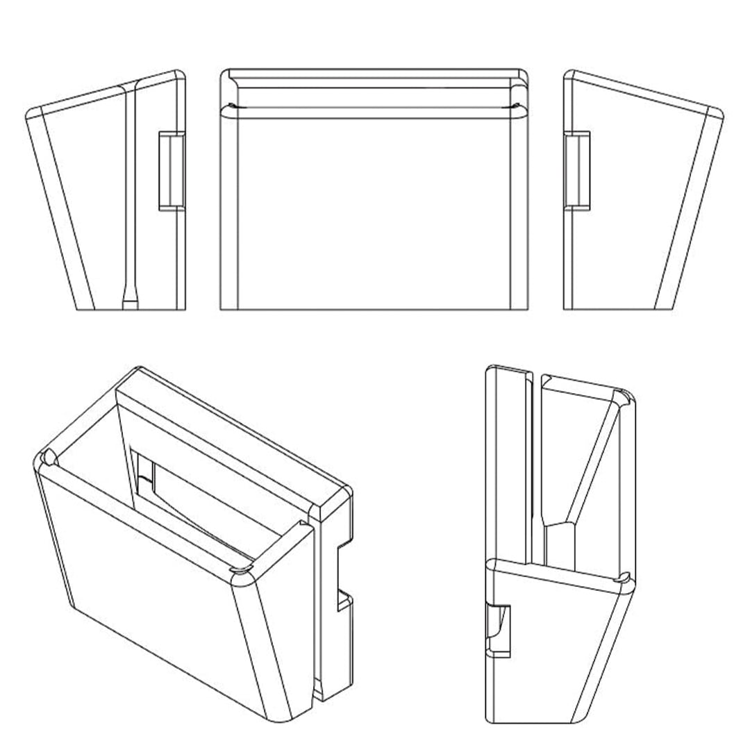 Micro SD Extension holder 3d model