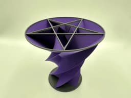 Twisted Pentacle Vase 3d model