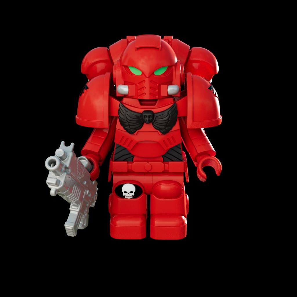 Space Marine Lego Figure 3d model