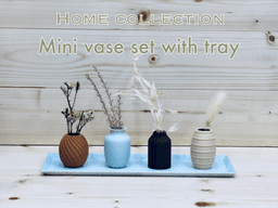 Mini Vase set with tray 3d model