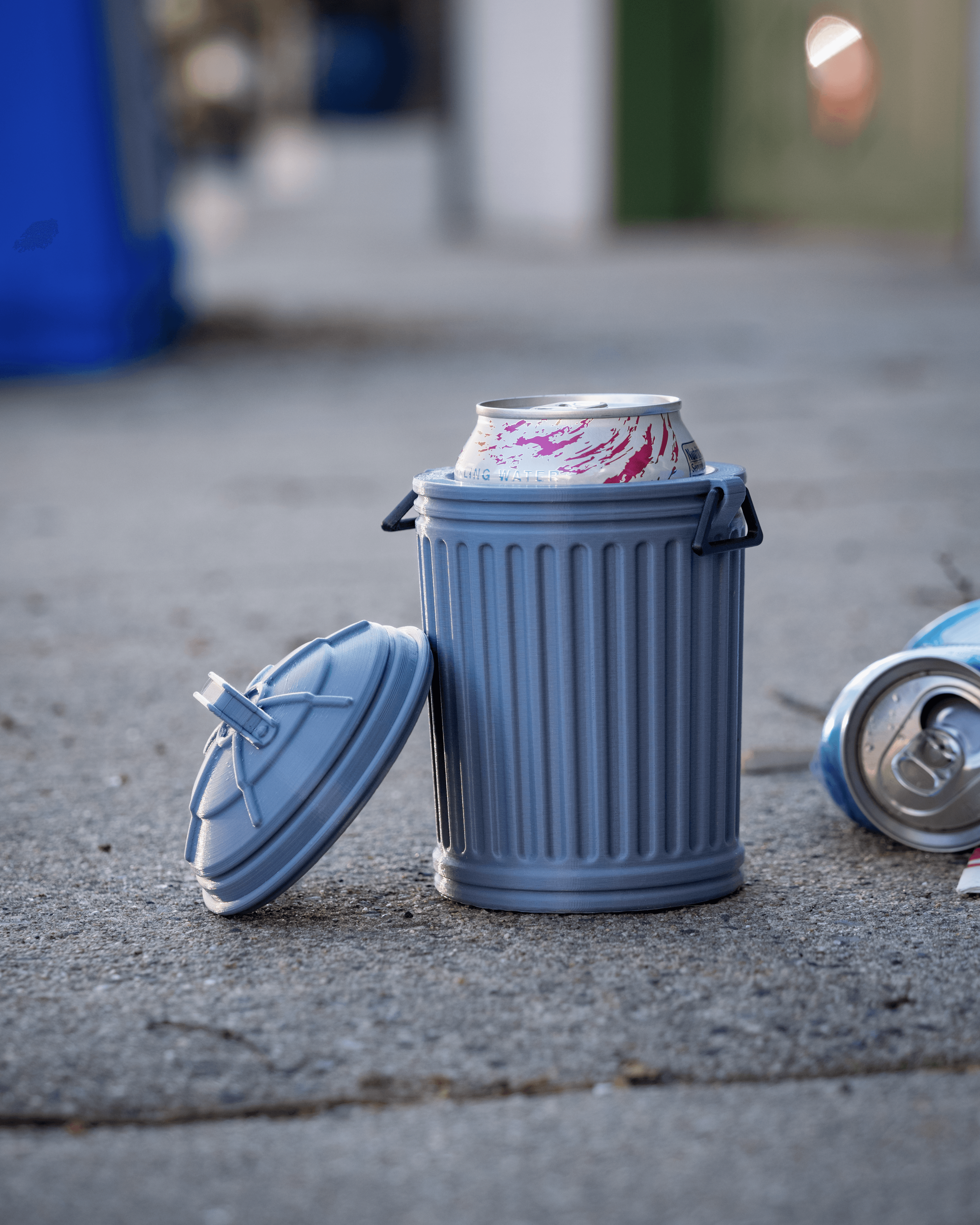 Metal Trash Can - 12oz Can Cup 3d model