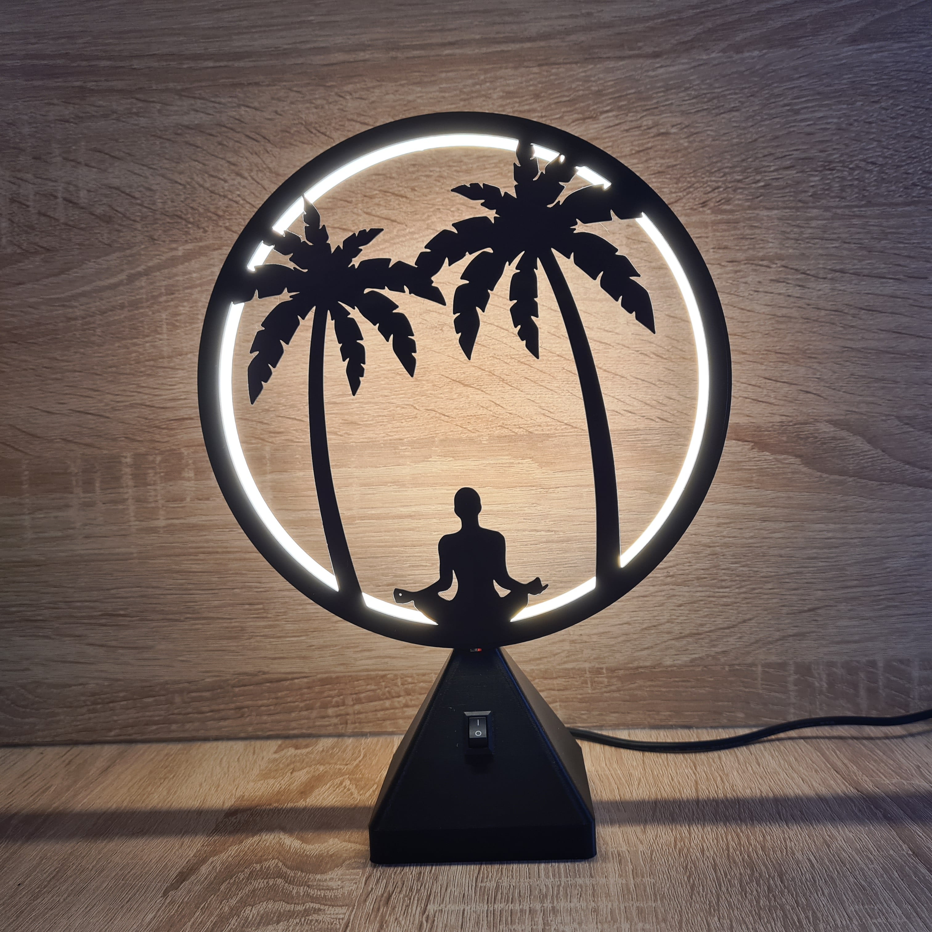 Ring LED Lamp - Set 4 - 10 interchangeable faces 3d model
