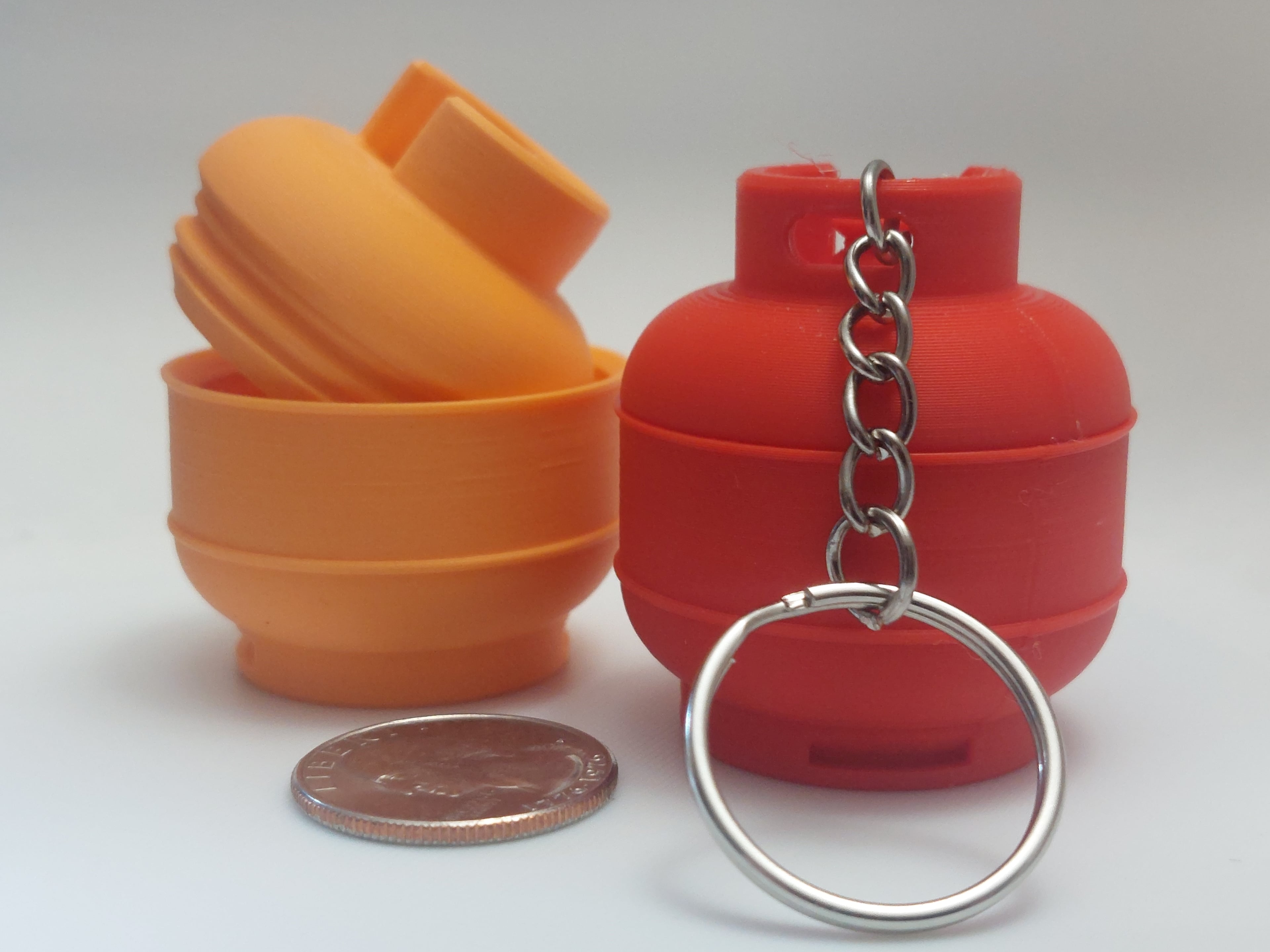 Gas Cylinder with Stash 3d model