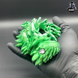 Spiky Mountain Dragon - Articulated - Print in Place - No Supports - Fantasy 3d model