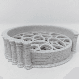 Infinity artificial flower vase 3d model