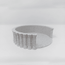 Infinity artificial flower vase 3d model