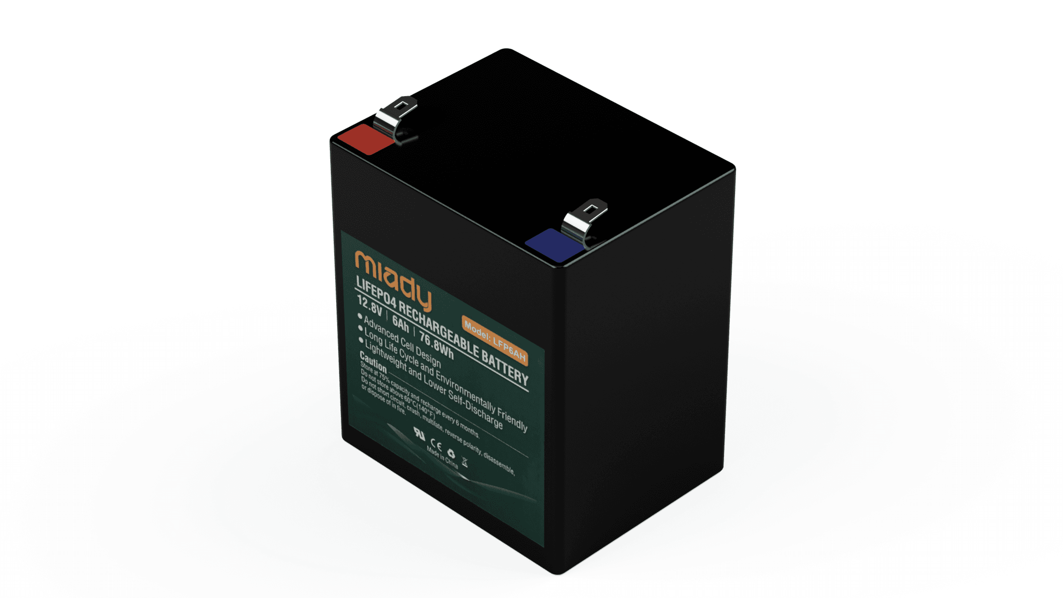 Miady 6 Ah LiFePO4 Battery 3d model