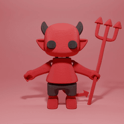 3D Printable Articulated Demon STL Files 3d model