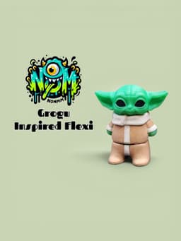 Grogu Inspired Flexi - Nomz 3d model