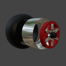 SSR Star Formula wheels 1/64 JDM 3d model