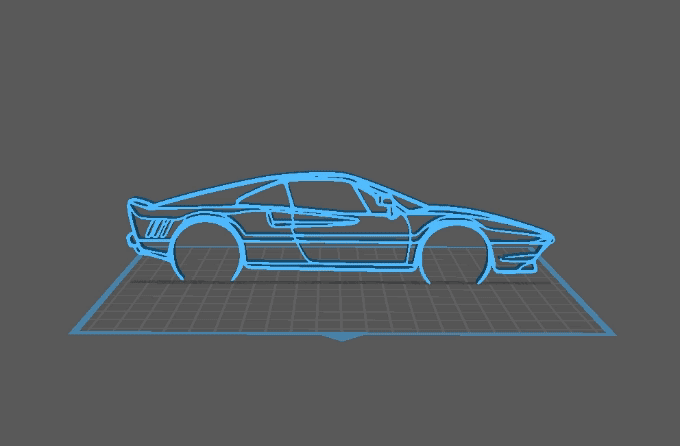 Ferrari - 288 GTO Wall Art 3d model